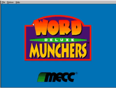 Word Munchers Deluxe Title Screen